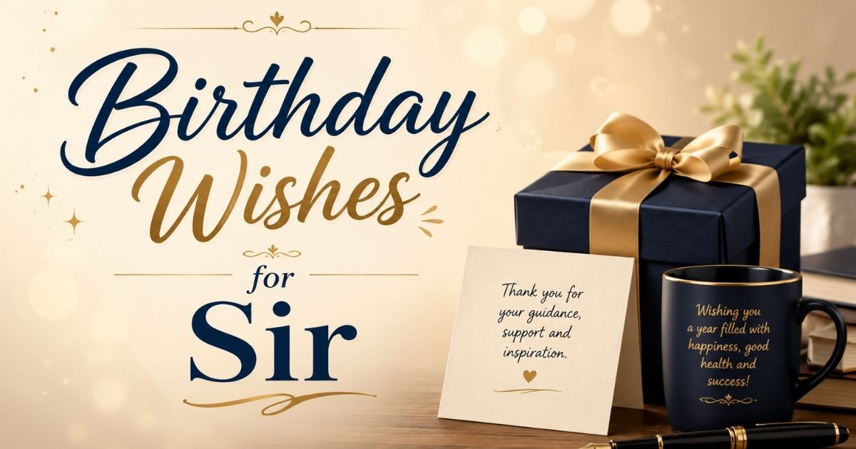 Birthday Wishes for Sir